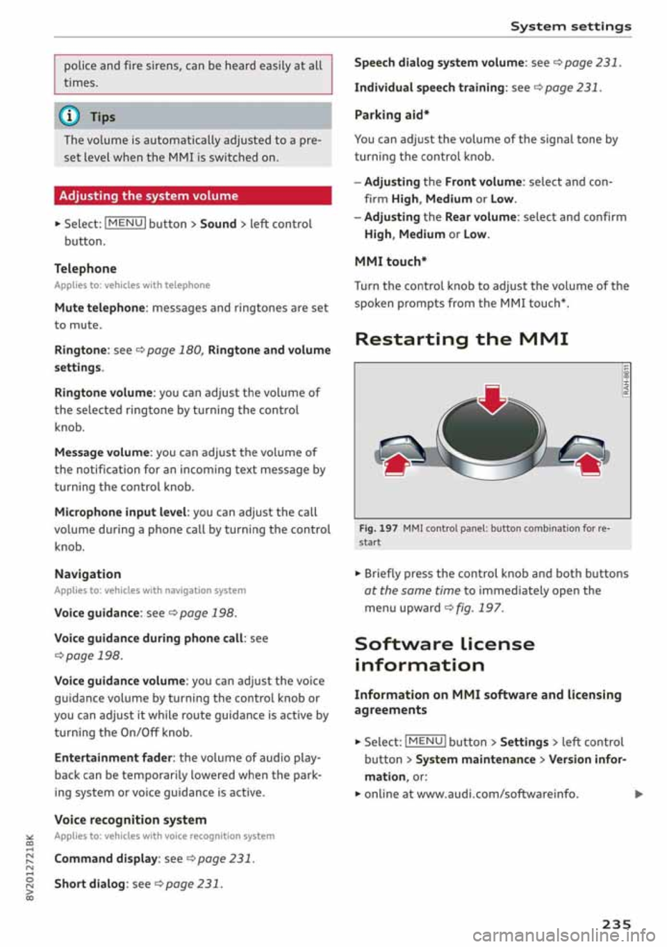 AUDI A3 SEDAN 2020  Owners Manual 