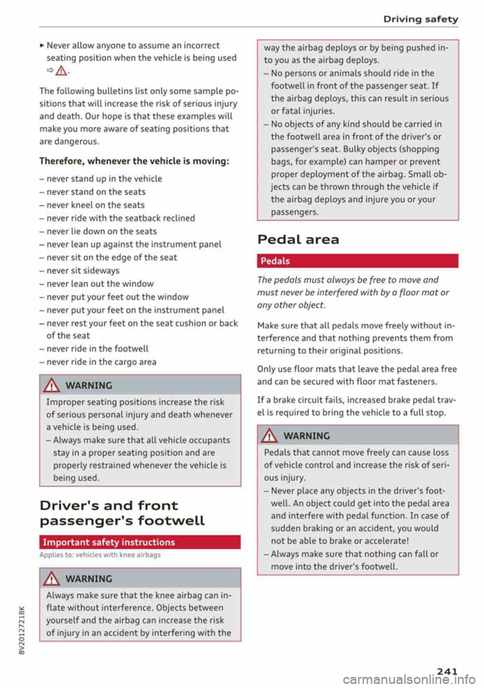 AUDI A3 SEDAN 2020  Owners Manual 