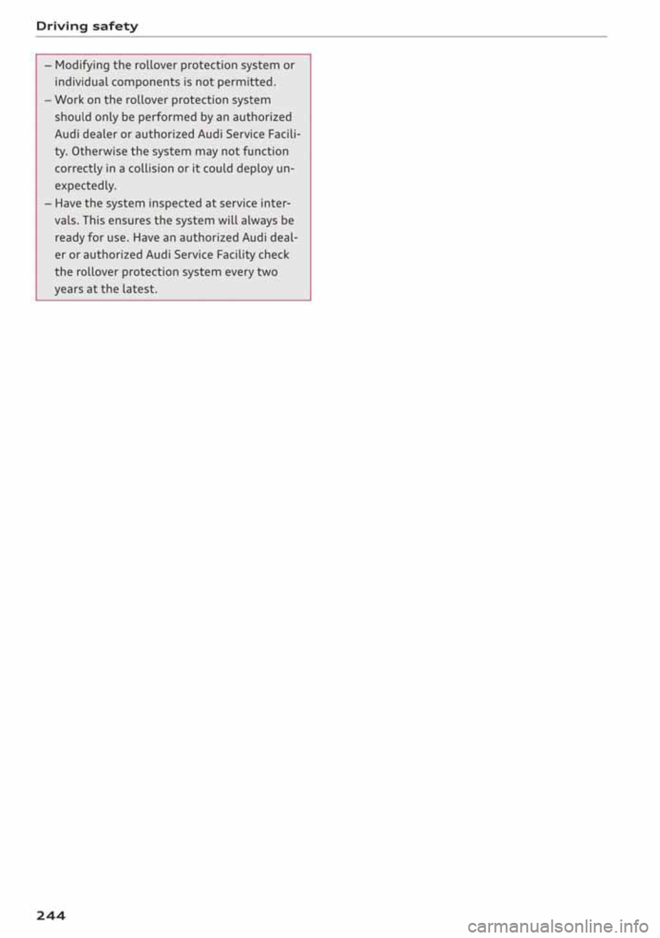 AUDI A3 SEDAN 2020  Owners Manual 