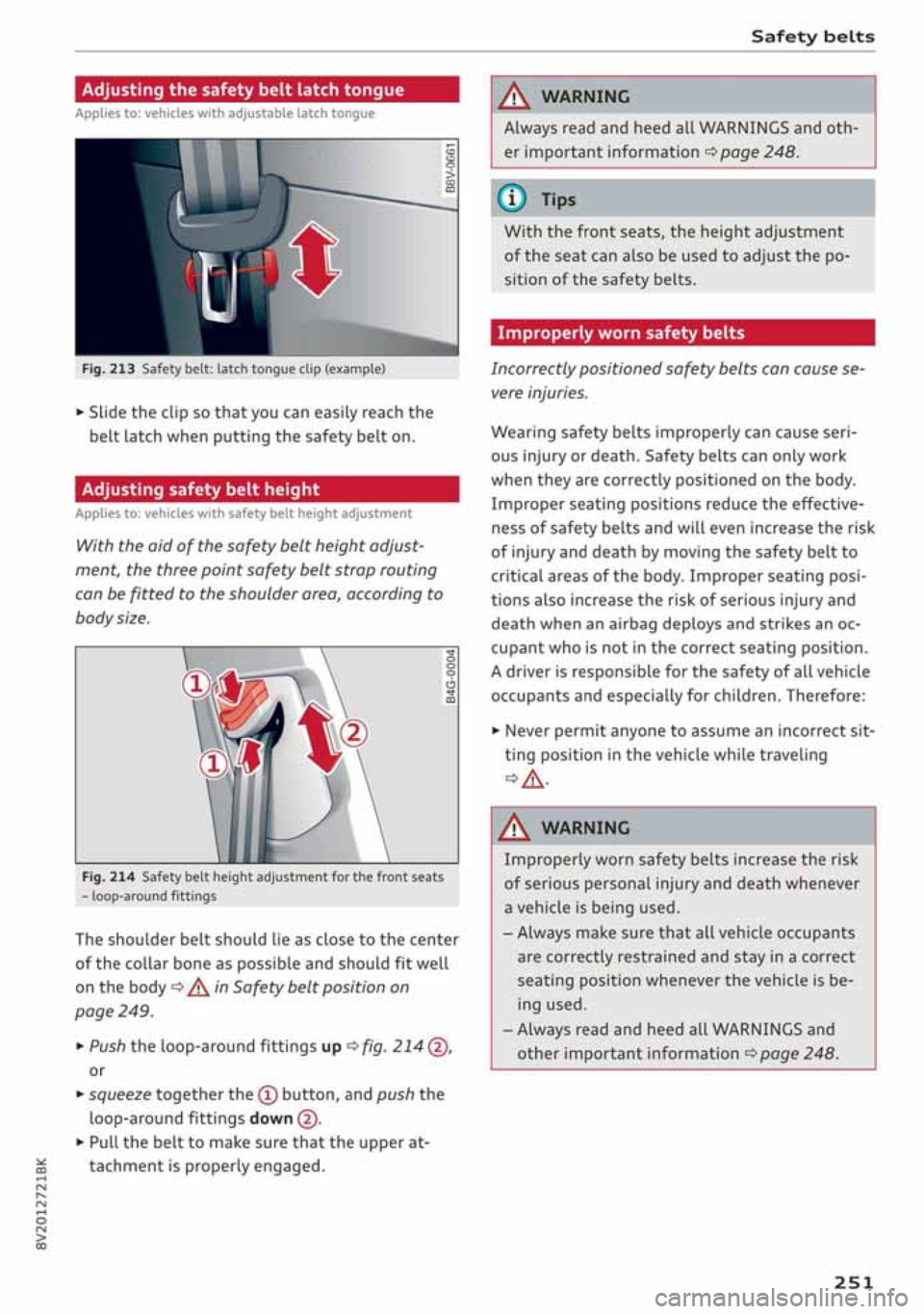 AUDI A3 SEDAN 2020  Owners Manual 