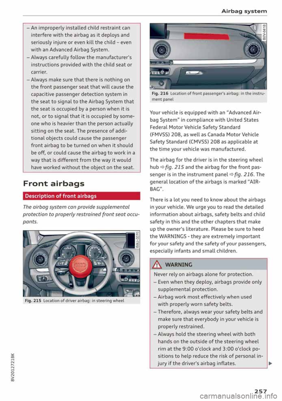 AUDI A3 SEDAN 2020  Owners Manual 