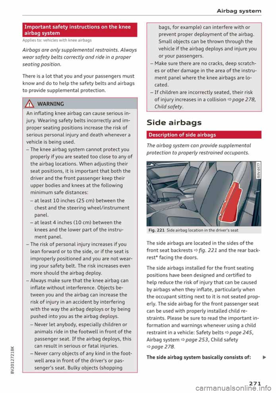 AUDI A3 SEDAN 2020  Owners Manual 