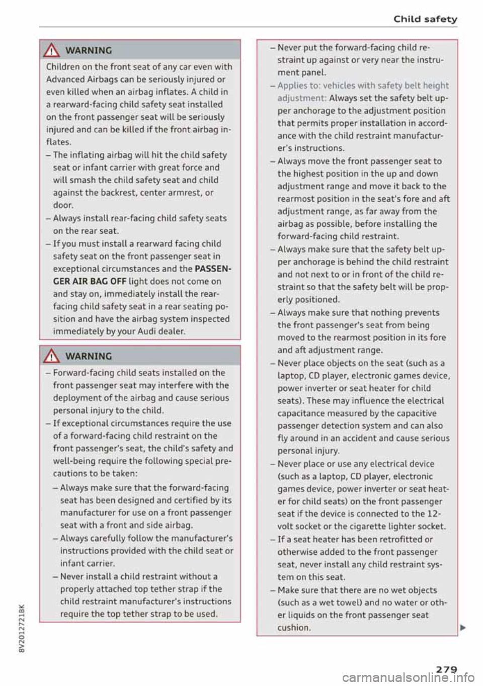 AUDI A3 SEDAN 2020  Owners Manual 