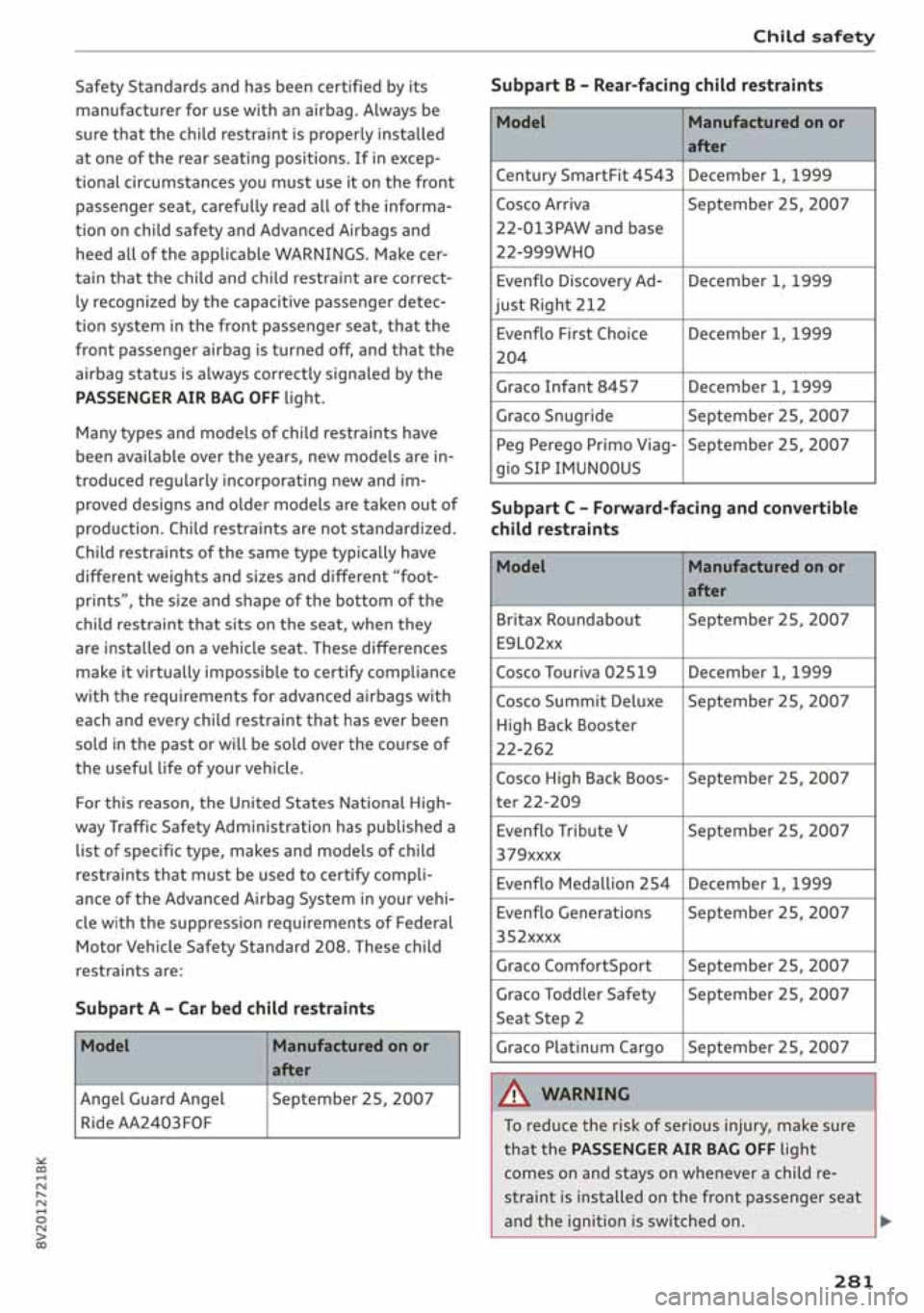 AUDI A3 SEDAN 2020  Owners Manual 