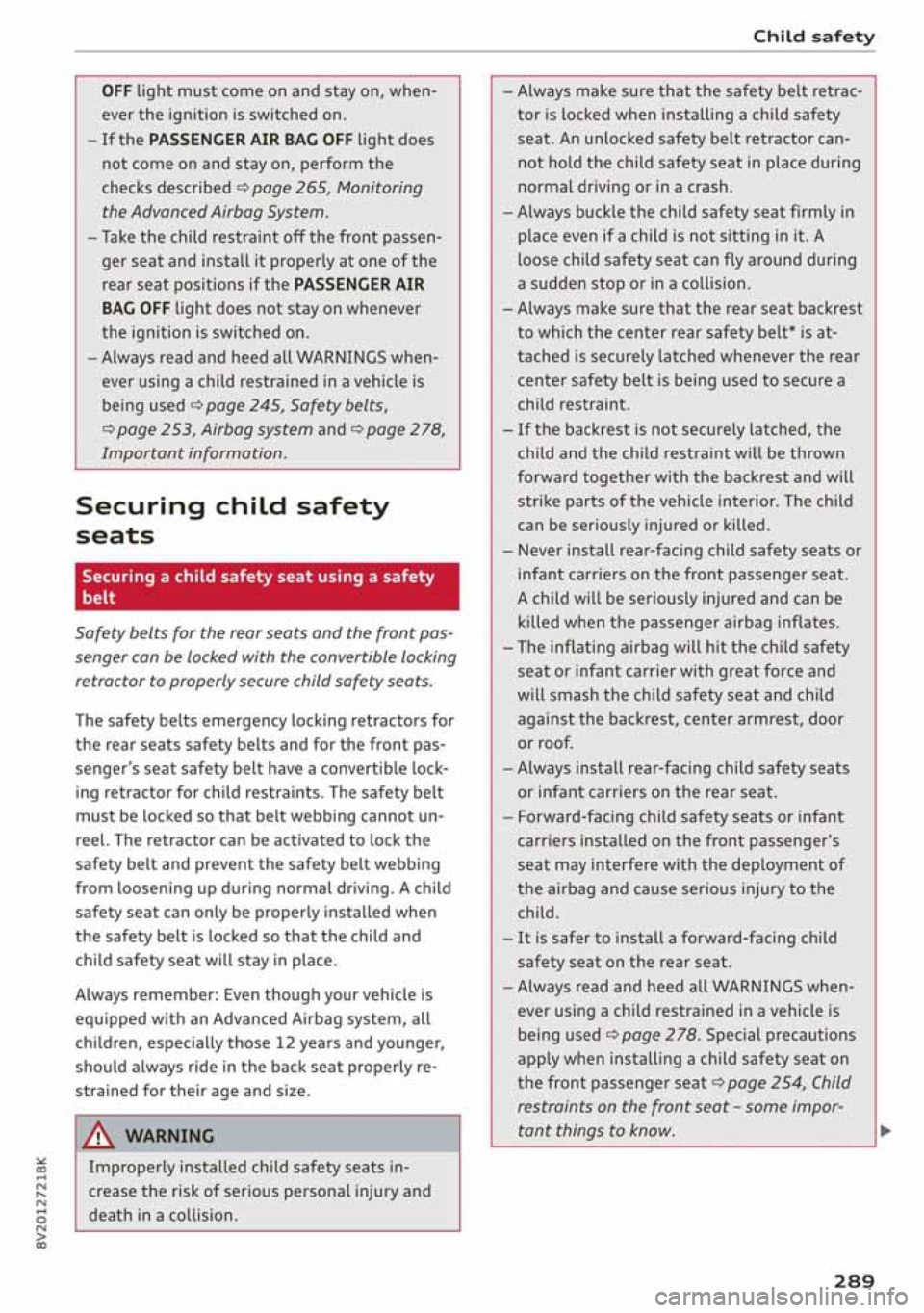 AUDI A3 SEDAN 2020  Owners Manual 