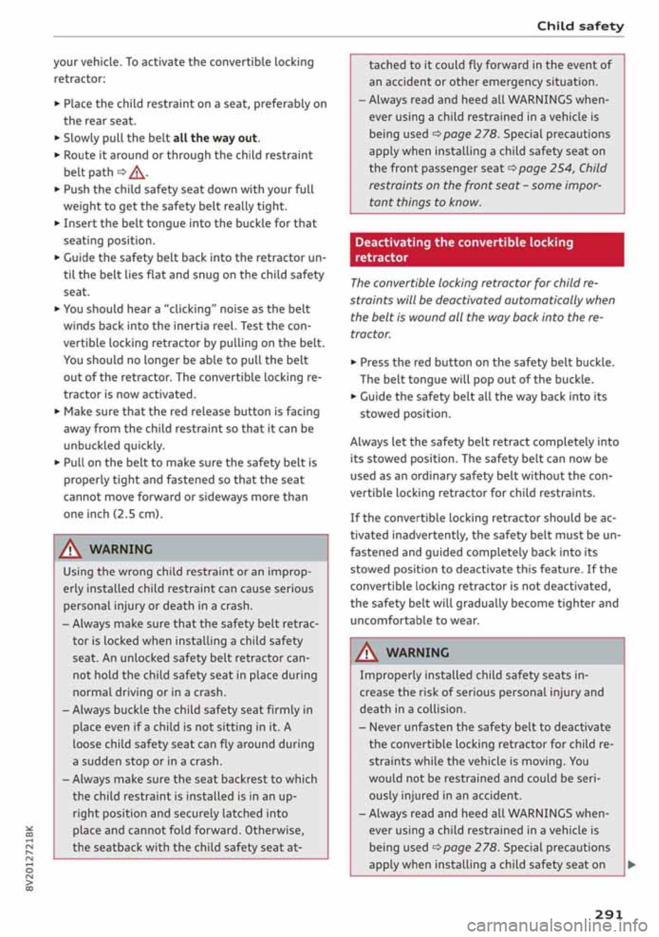 AUDI A3 SEDAN 2020  Owners Manual 