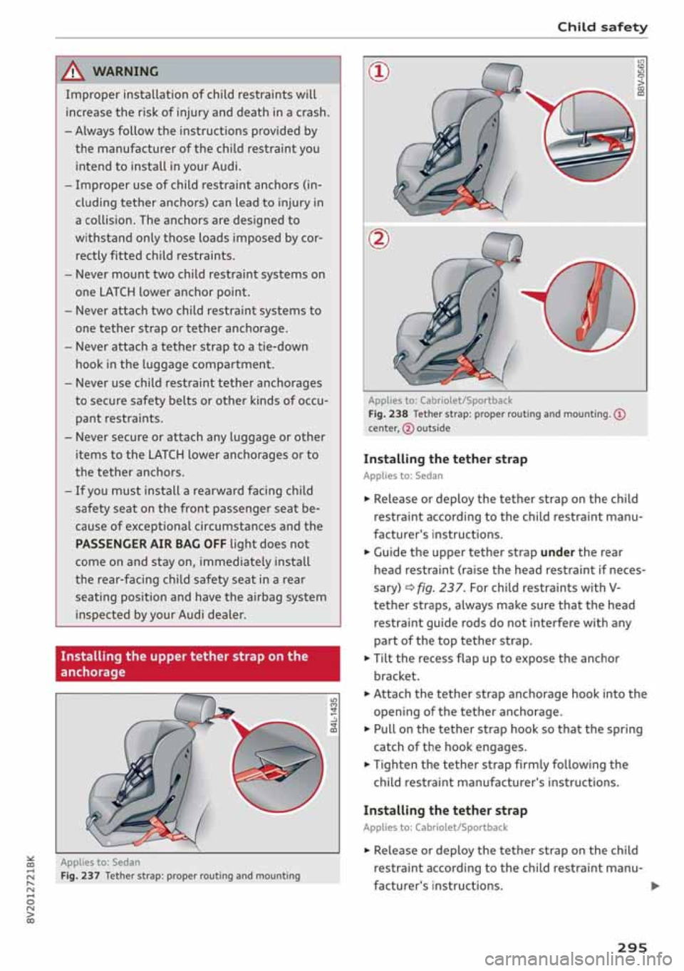 AUDI A3 SEDAN 2020  Owners Manual 