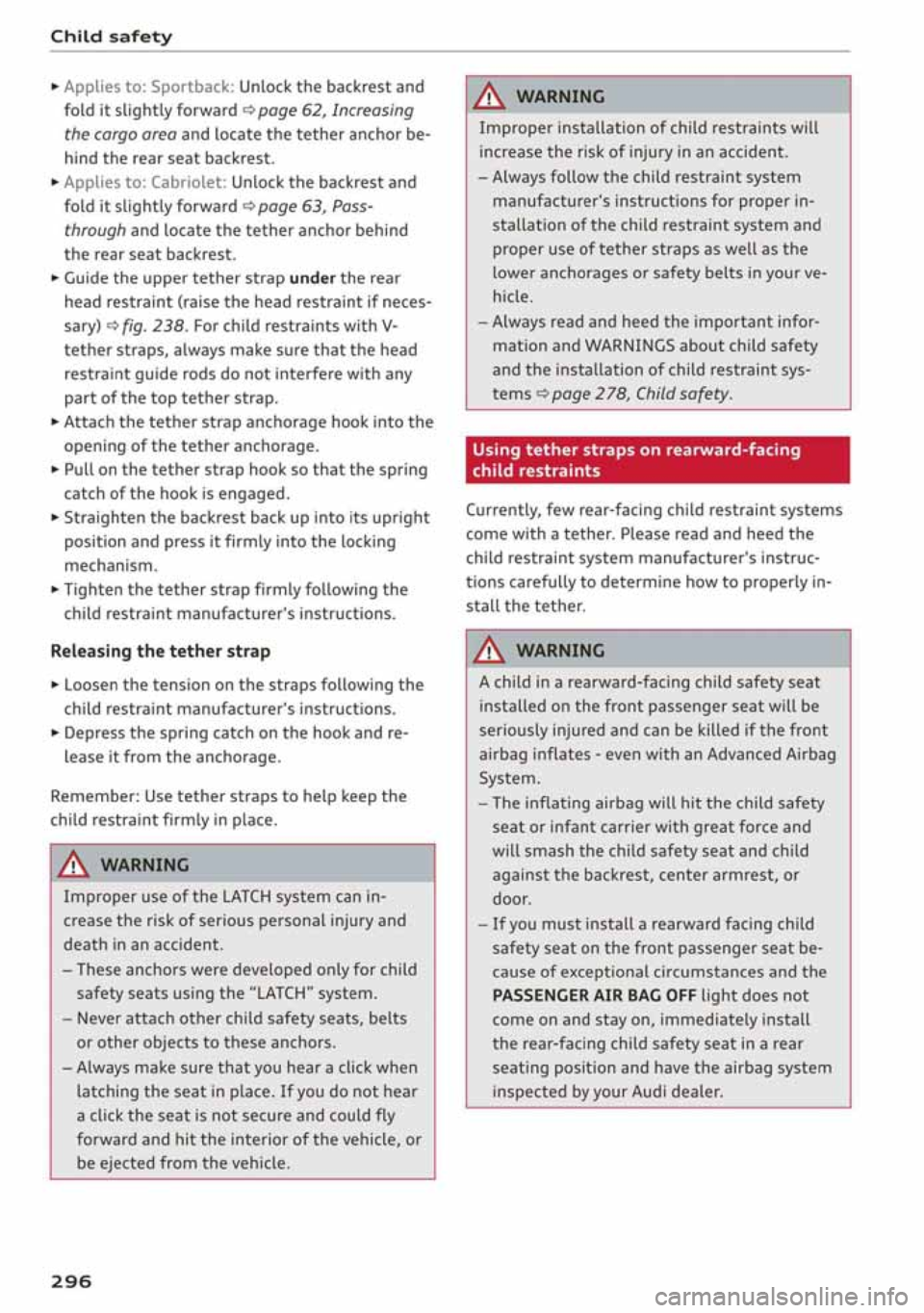 AUDI A3 SEDAN 2020  Owners Manual 