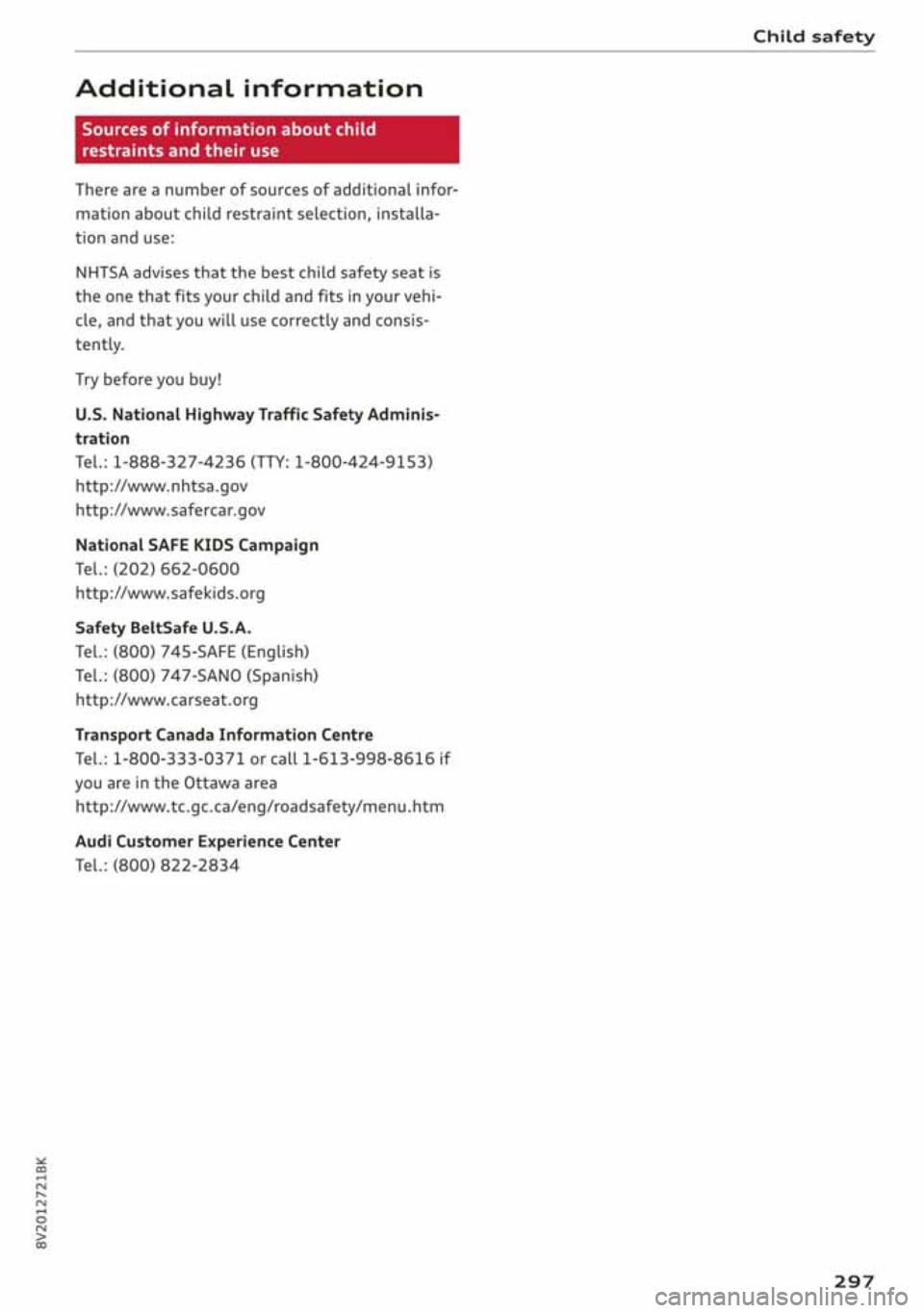 AUDI A3 SEDAN 2020  Owners Manual 