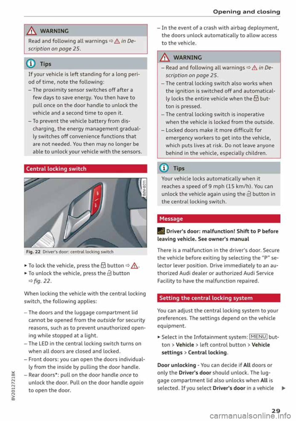 AUDI A3 SEDAN 2020  Owners Manual 
