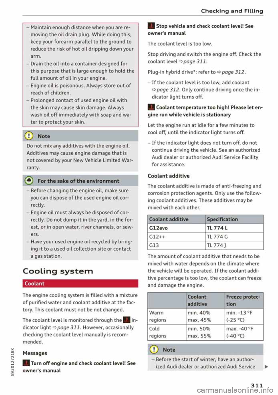 AUDI A3 SEDAN 2020  Owners Manual 