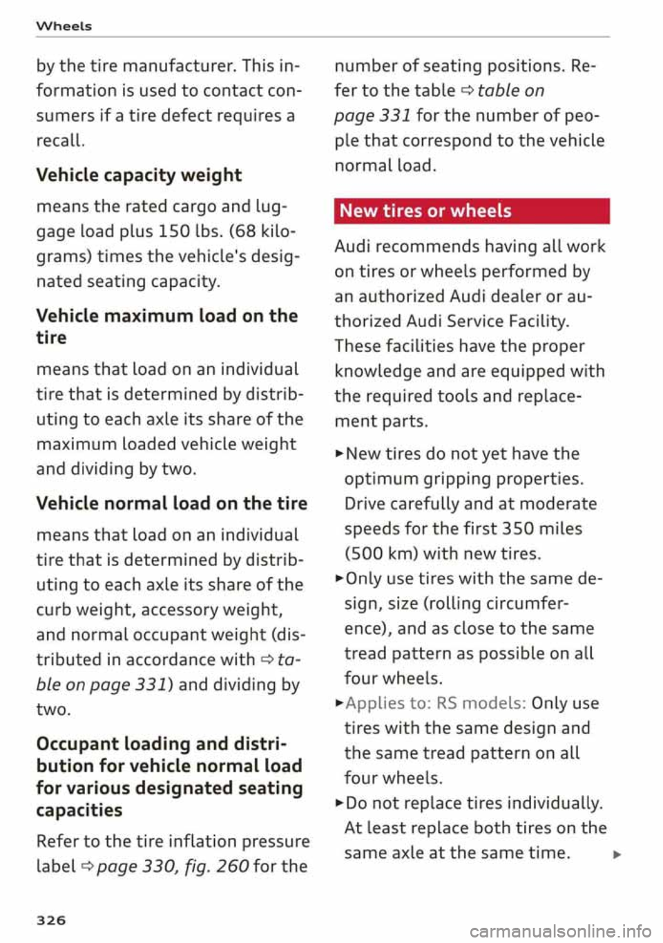AUDI A3 SEDAN 2020  Owners Manual 