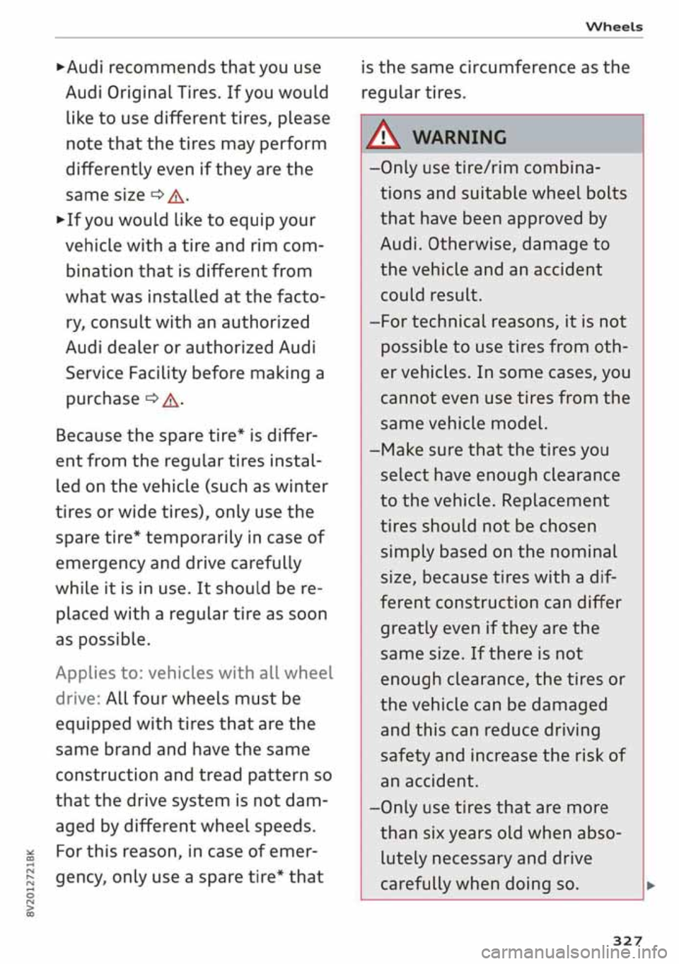 AUDI A3 SEDAN 2020  Owners Manual 
