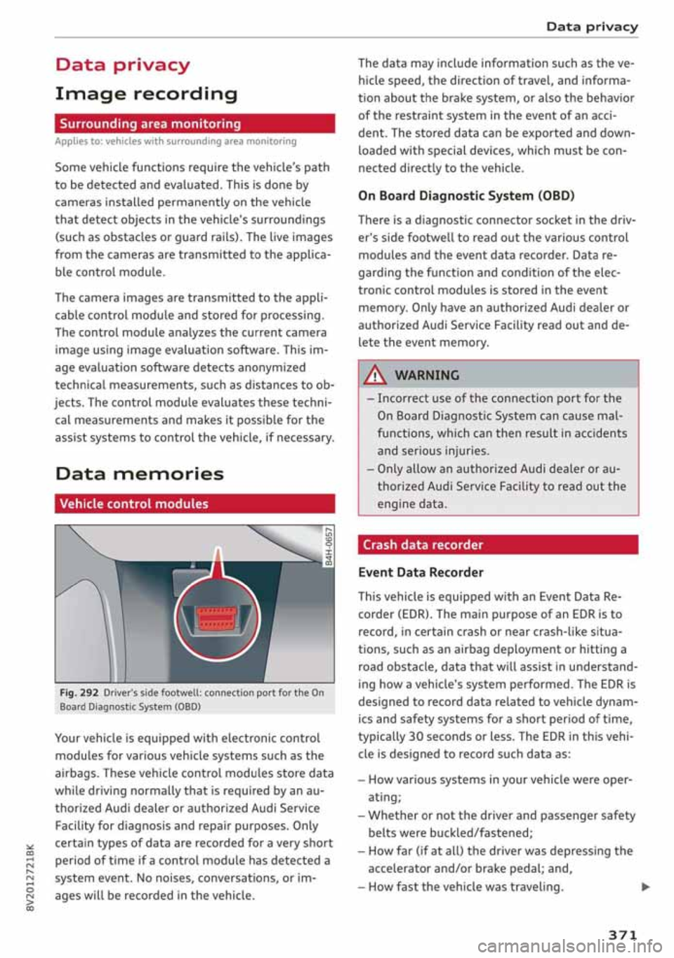 AUDI A3 SEDAN 2020  Owners Manual 