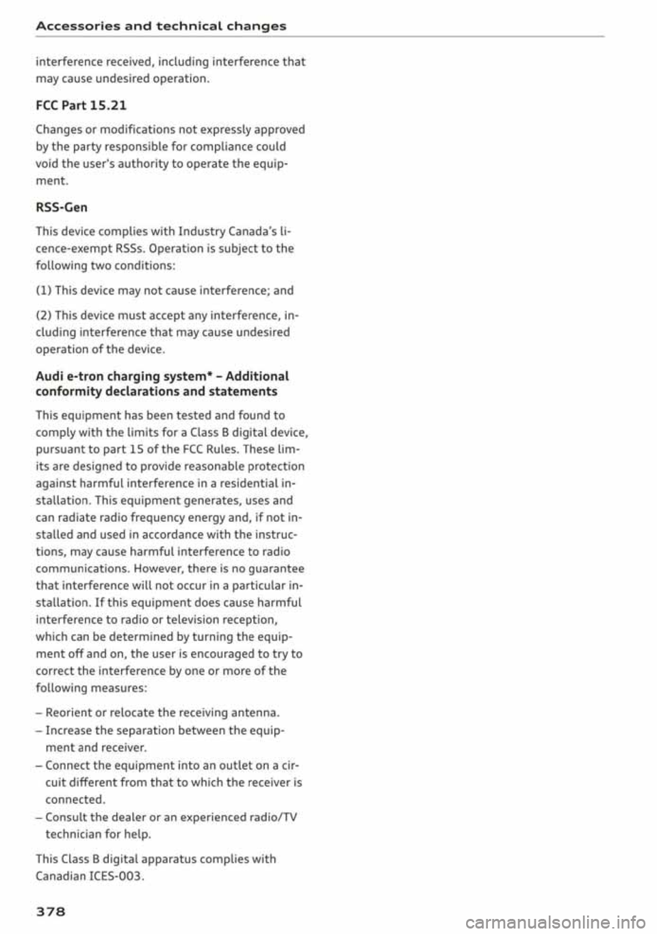AUDI A3 SEDAN 2020  Owners Manual 