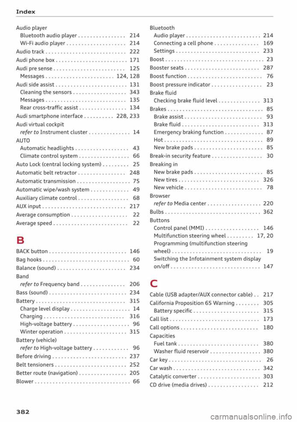 AUDI A3 SEDAN 2020  Owners Manual 