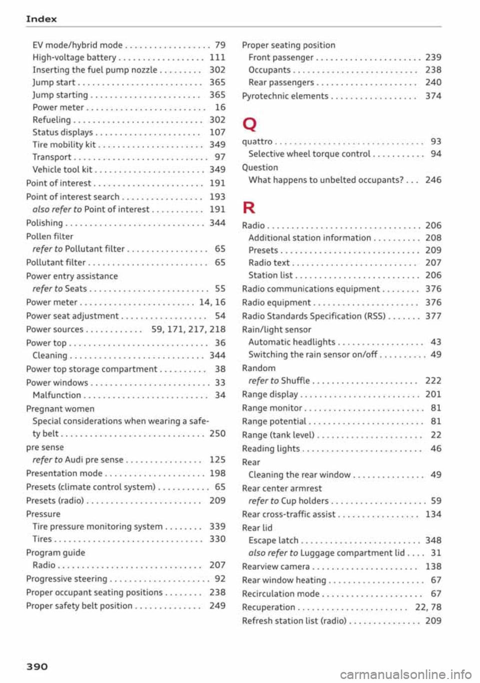 AUDI A3 SEDAN 2020  Owners Manual 
