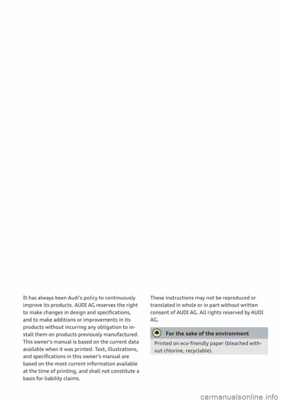 AUDI A3 SEDAN 2020  Owners Manual 