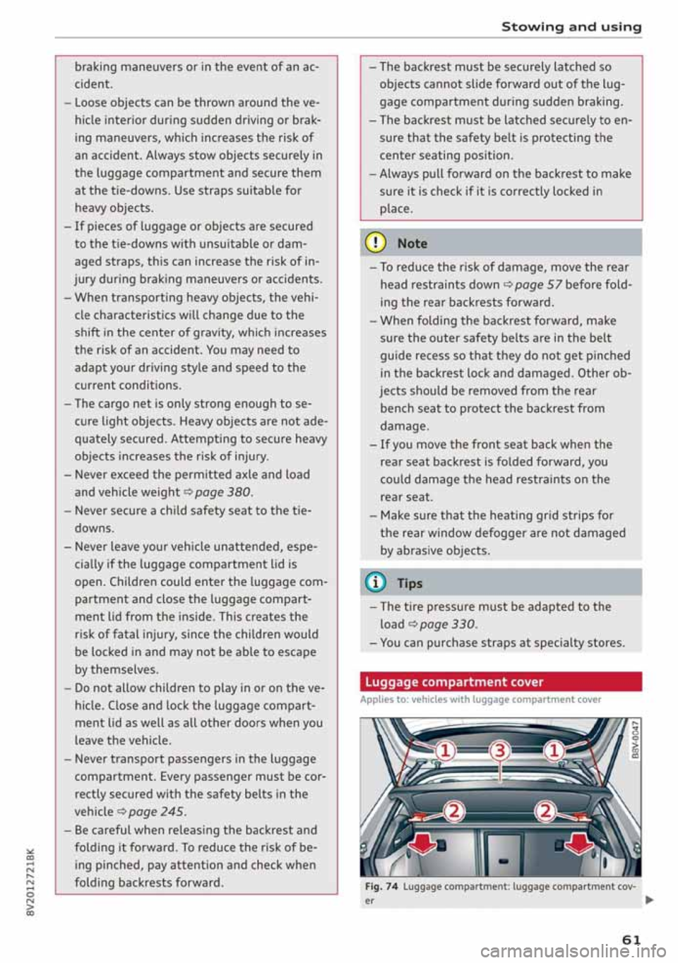 AUDI A3 SEDAN 2020  Owners Manual 