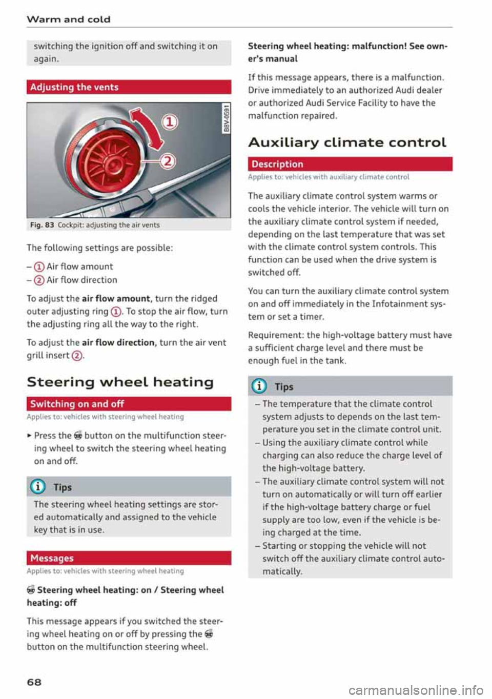 AUDI A3 SEDAN 2020  Owners Manual 