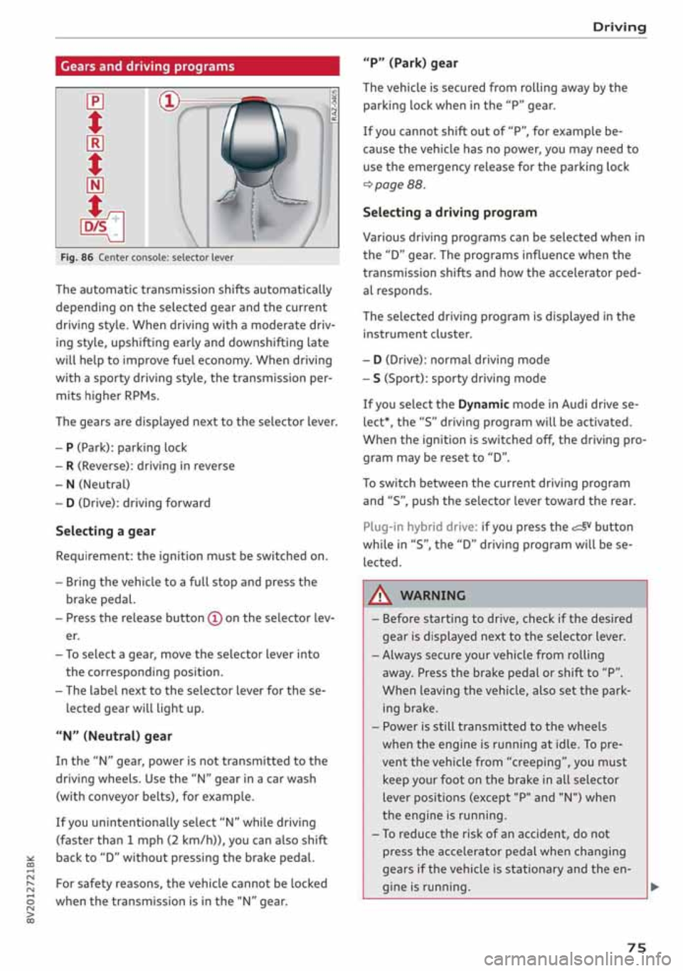AUDI A3 SEDAN 2020  Owners Manual 