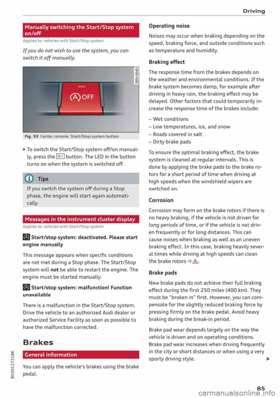 AUDI A3 SEDAN 2020  Owners Manual 