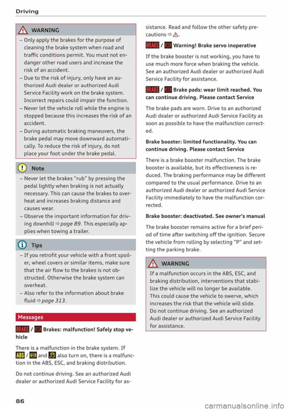 AUDI A3 SEDAN 2020  Owners Manual 