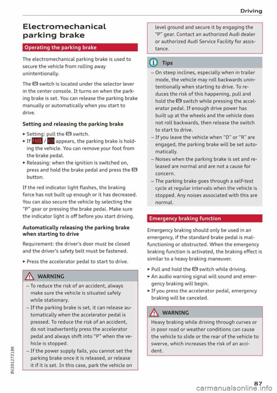 AUDI A3 SEDAN 2020  Owners Manual 