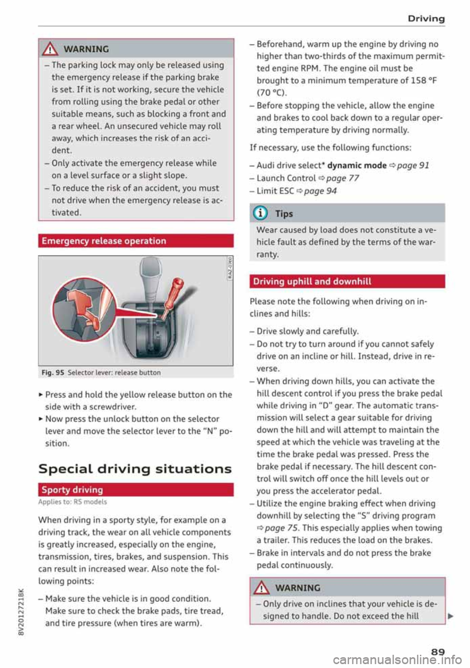AUDI A3 SEDAN 2020  Owners Manual 
