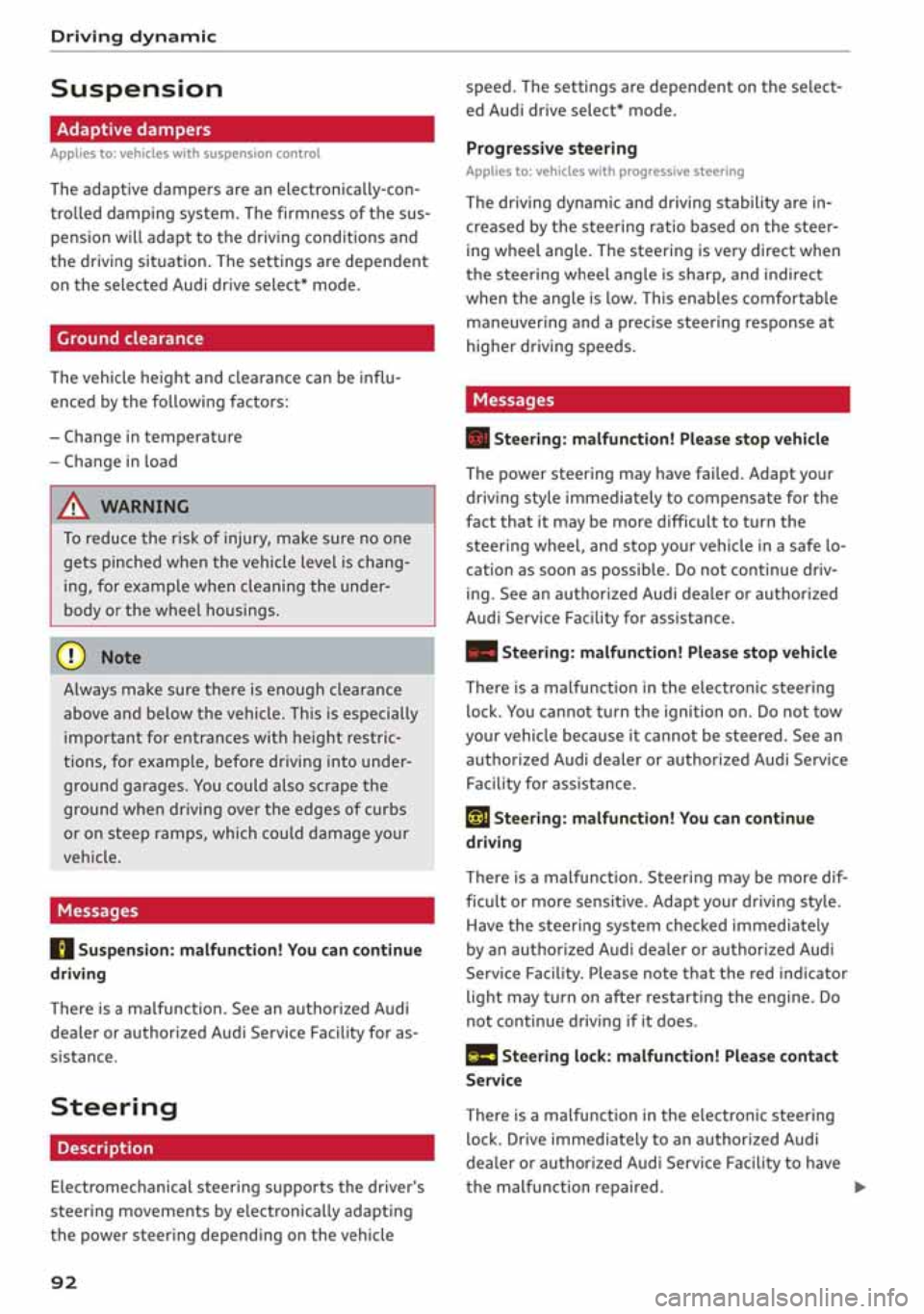 AUDI A3 SEDAN 2020  Owners Manual 