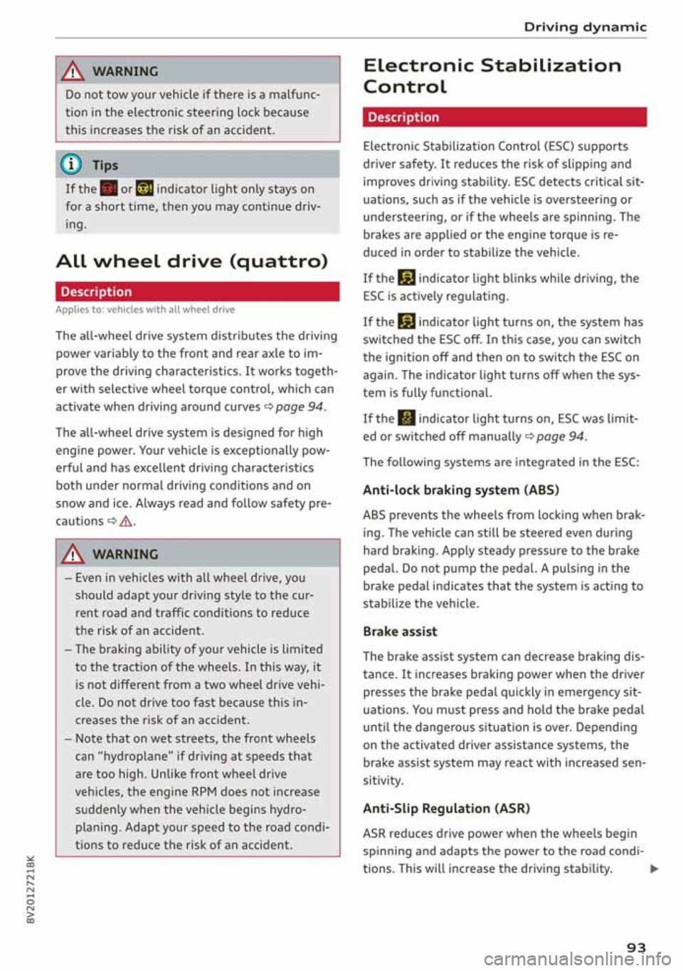 AUDI A3 SEDAN 2020  Owners Manual 