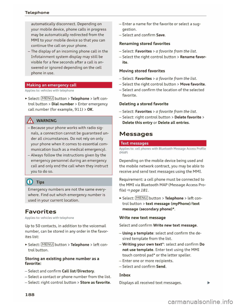 AUDI A5 2019  Owners Manual 
