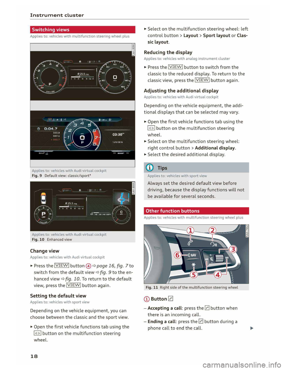 AUDI A5 2019  Owners Manual 