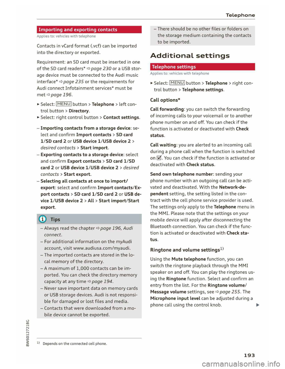 AUDI A5 2019  Owners Manual 