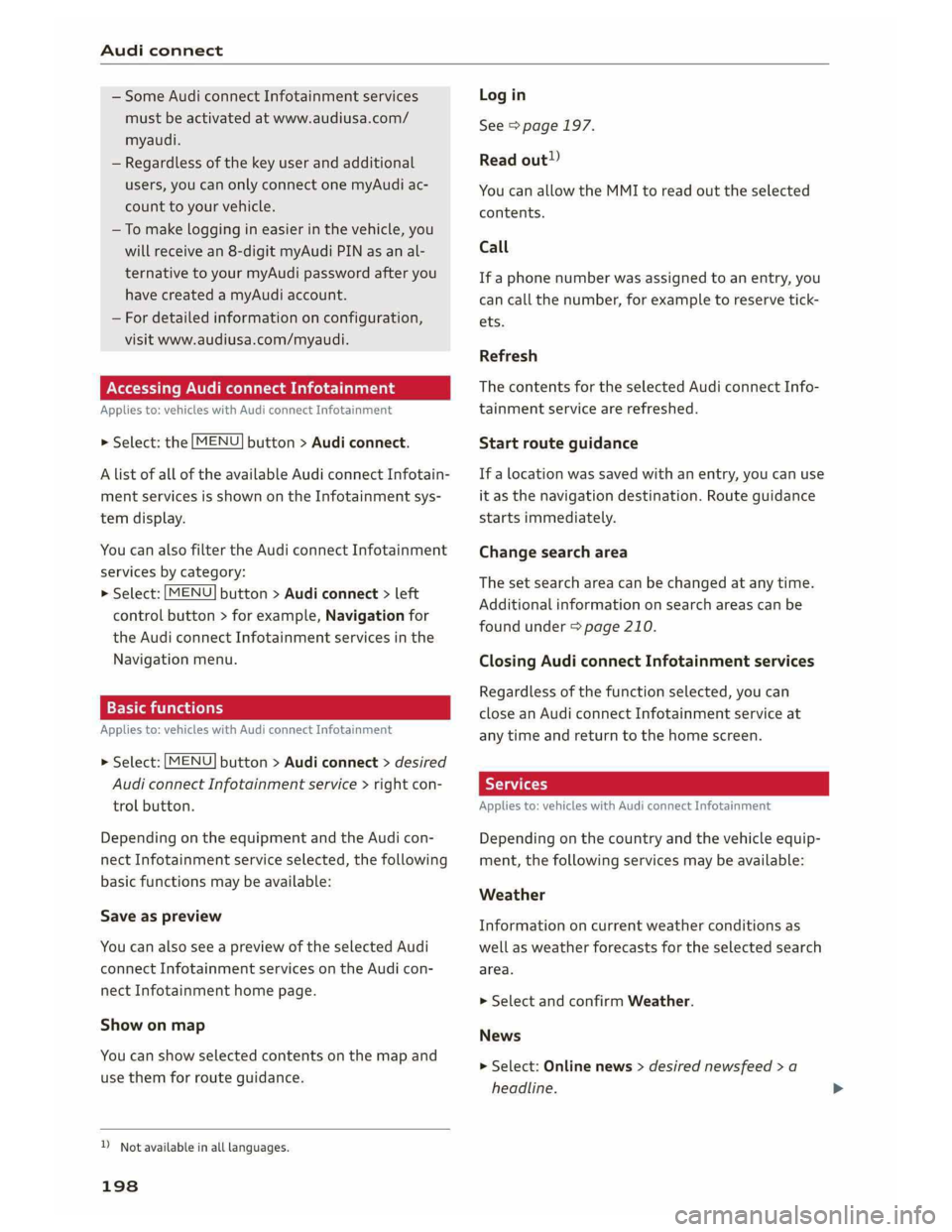 AUDI A5 2019  Owners Manual 