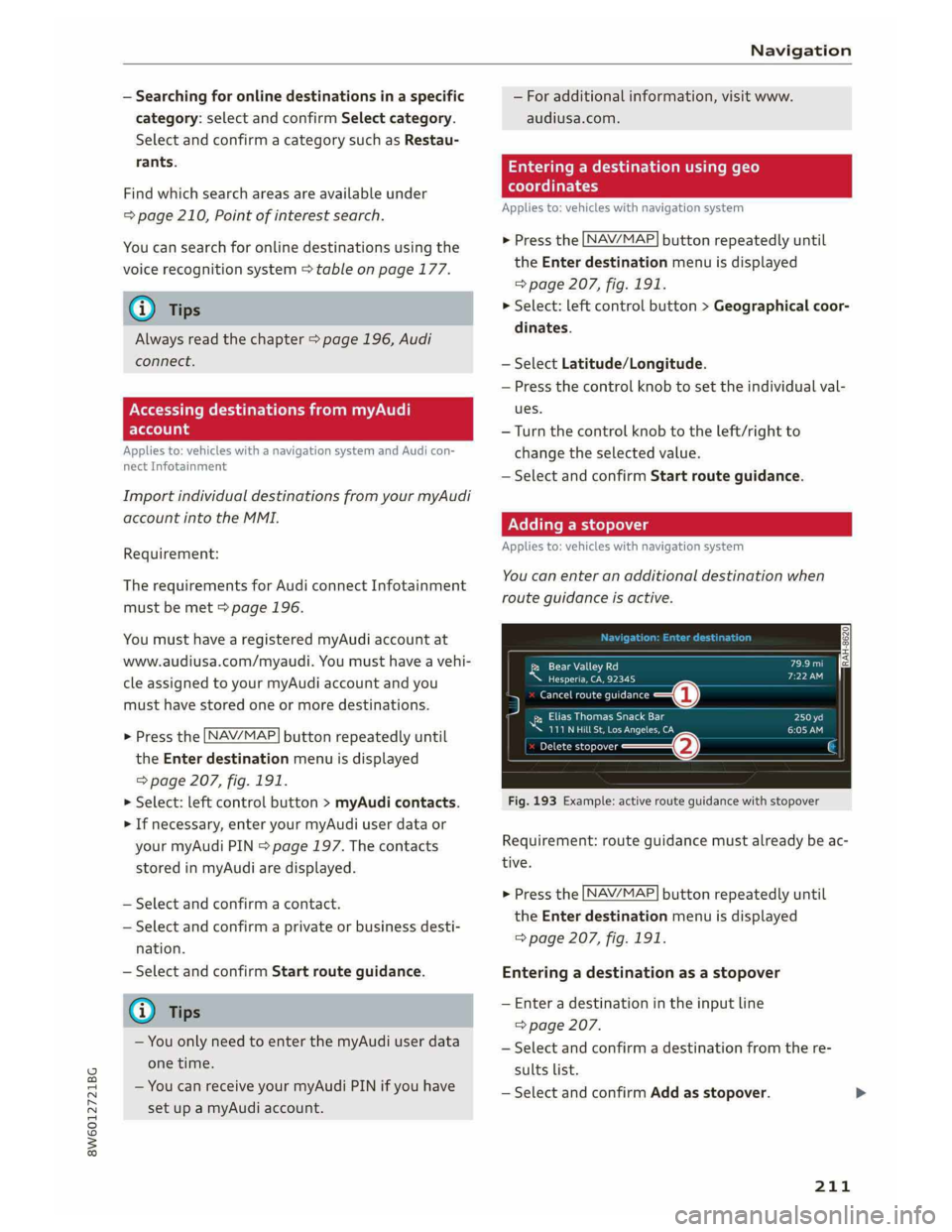 AUDI A5 2019  Owners Manual 