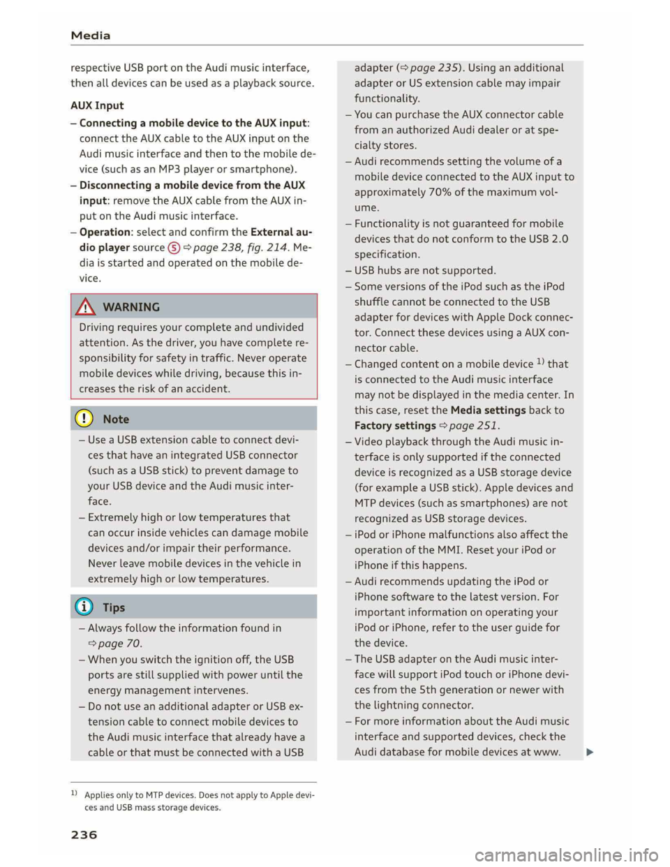 AUDI A5 2019  Owners Manual 