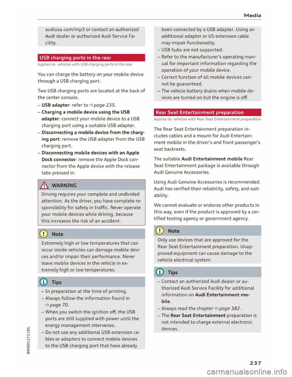 AUDI A5 2019  Owners Manual 