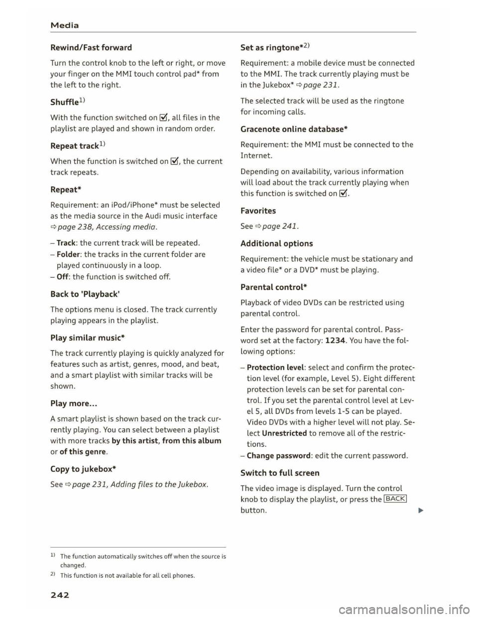 AUDI A5 2019  Owners Manual 