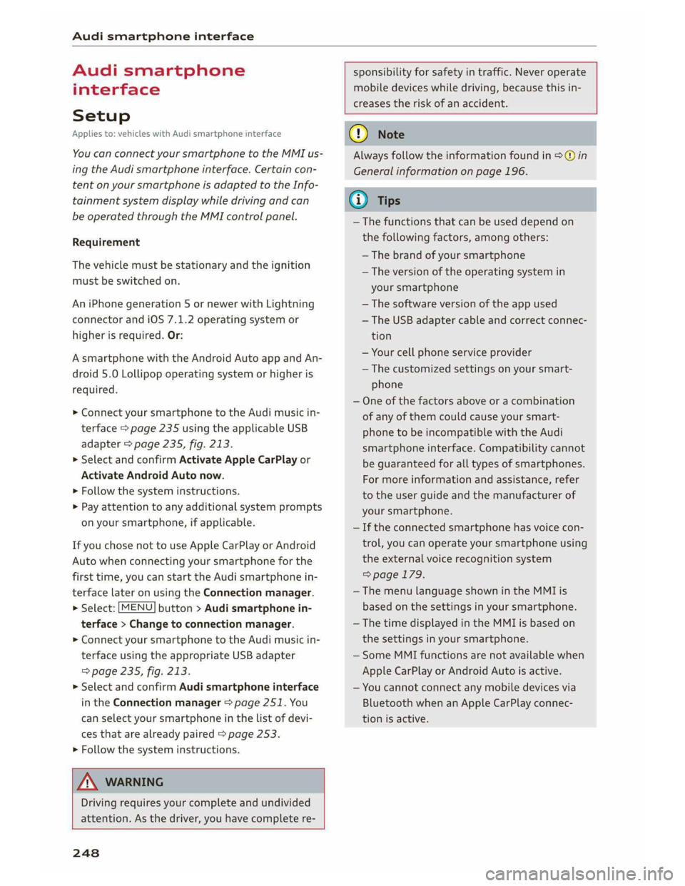 AUDI A5 2019  Owners Manual 