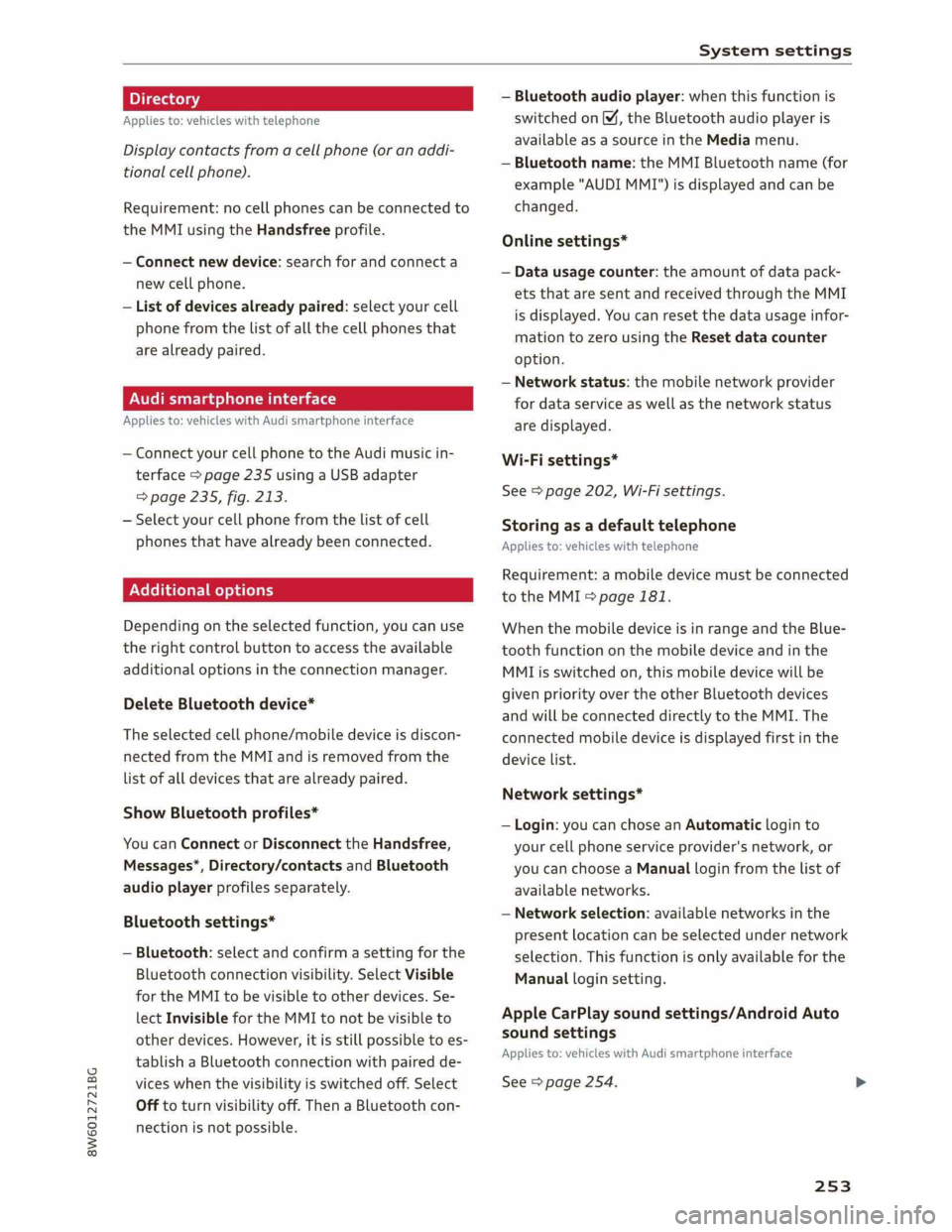 AUDI A5 2019  Owners Manual 