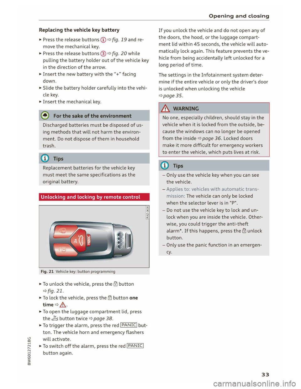 AUDI A5 2019  Owners Manual 