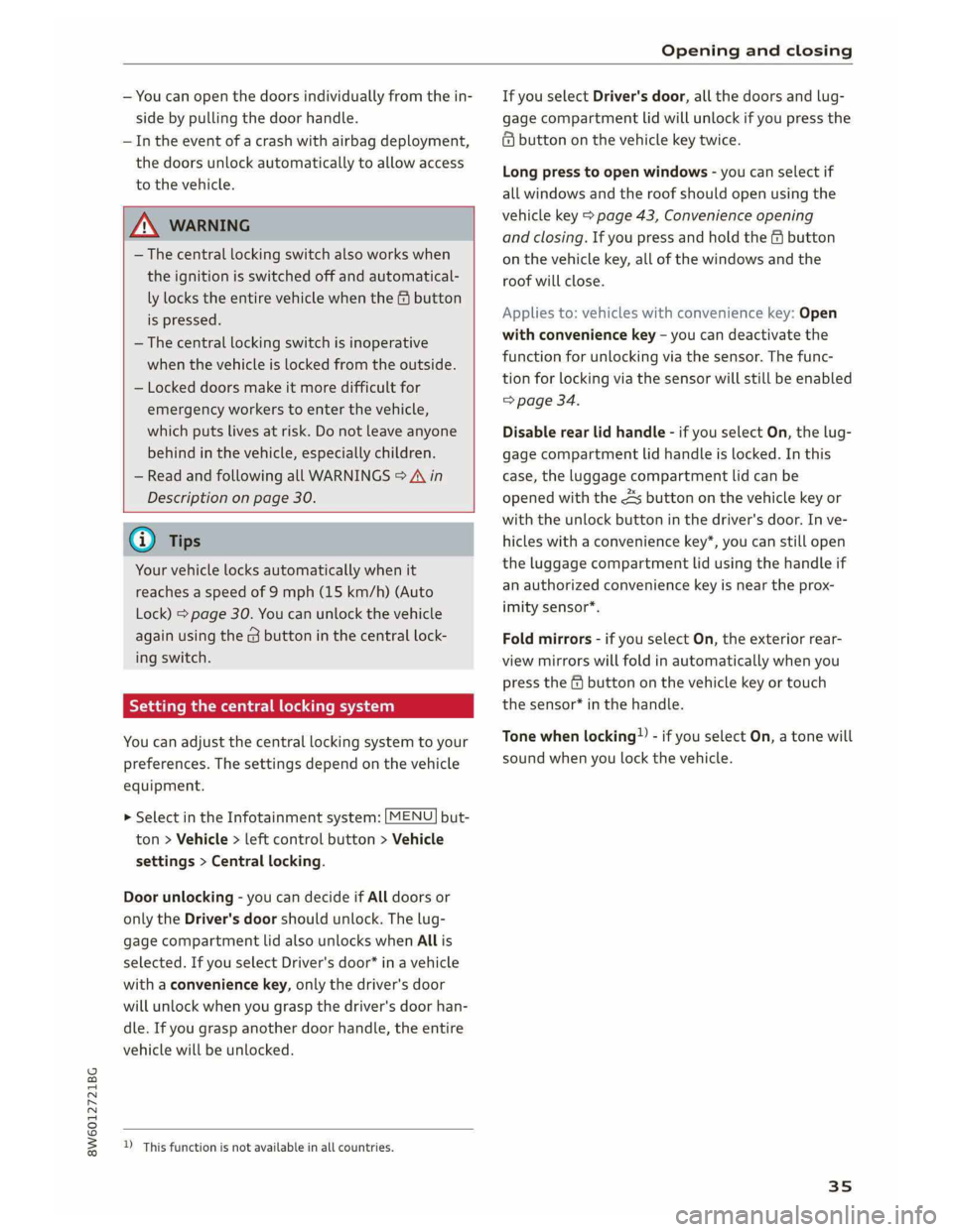 AUDI A5 2019  Owners Manual 