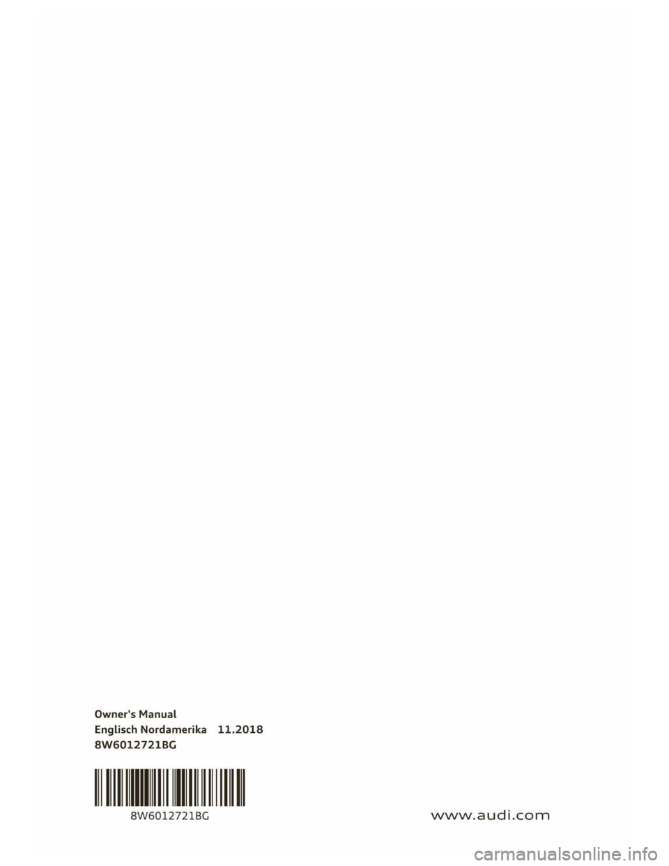 AUDI A5 2019  Owners Manual 