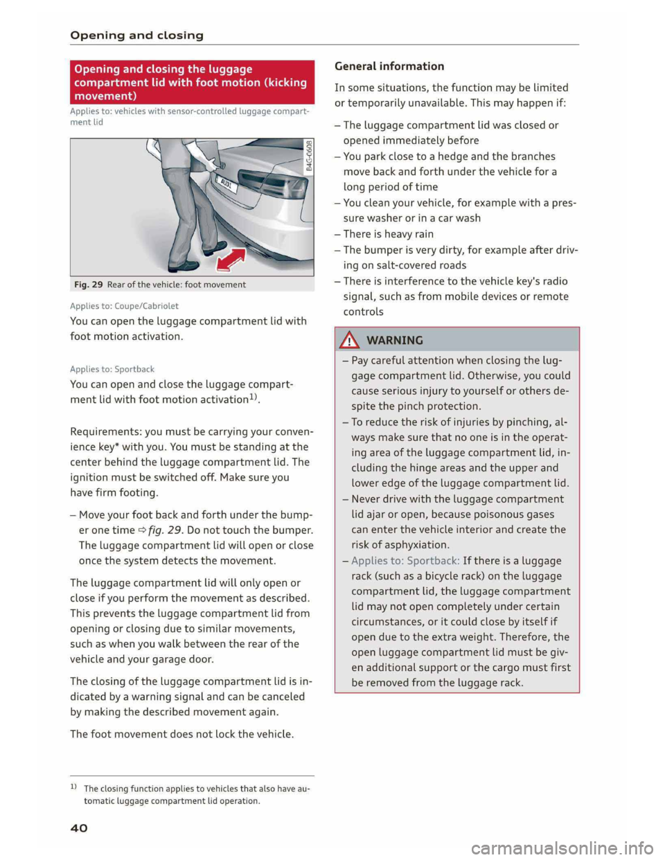 AUDI A5 2019  Owners Manual 