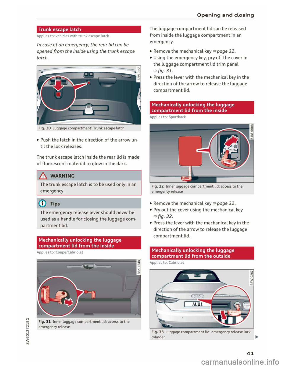 AUDI A5 2019  Owners Manual 