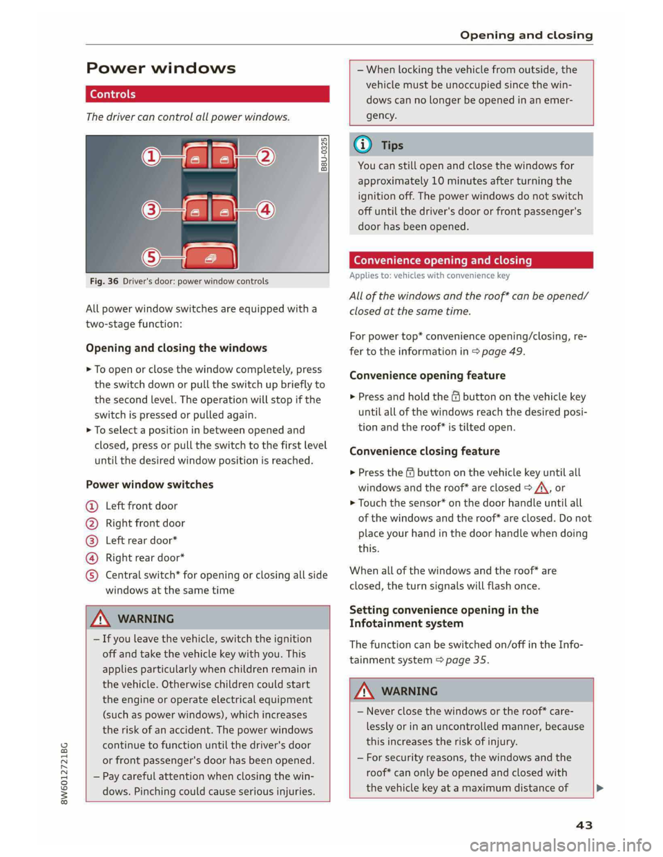 AUDI A5 2019  Owners Manual 