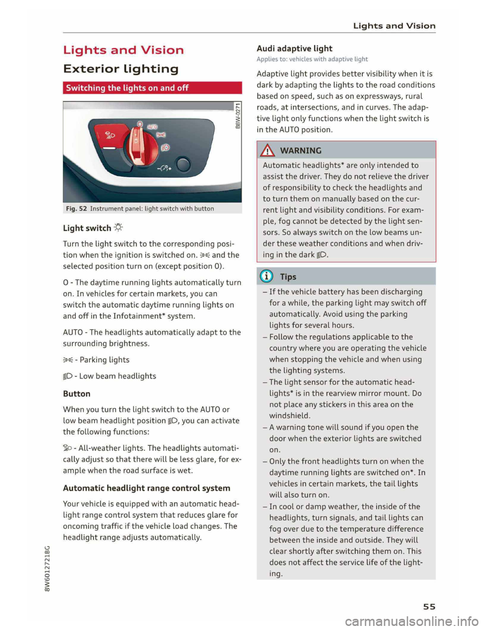 AUDI A5 2019  Owners Manual 