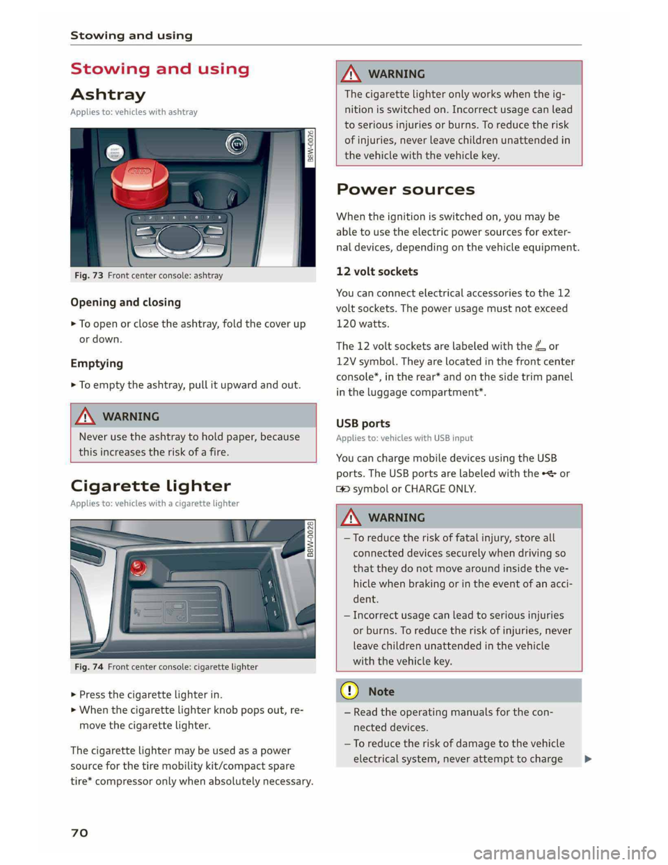 AUDI A5 2019  Owners Manual 