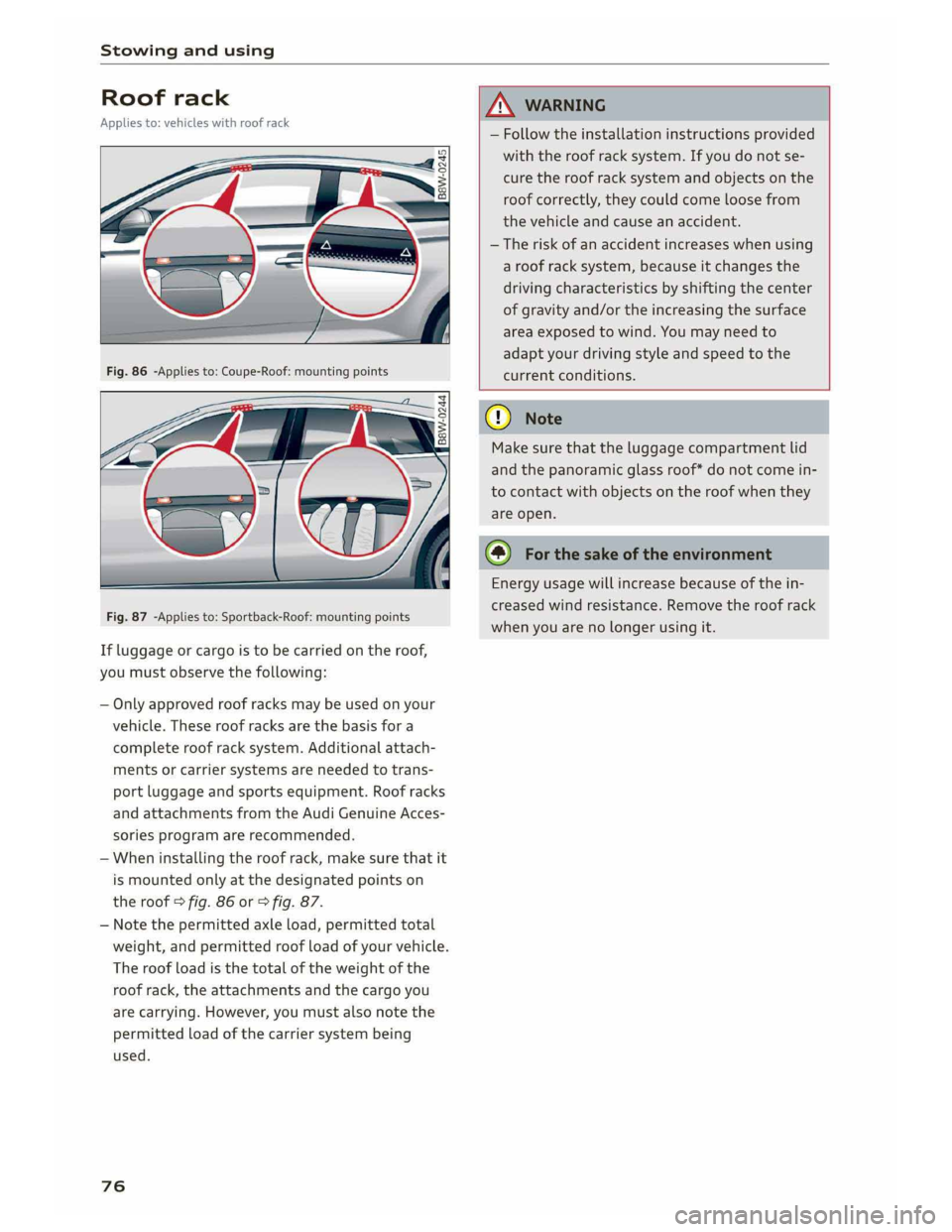 AUDI A5 2019  Owners Manual 